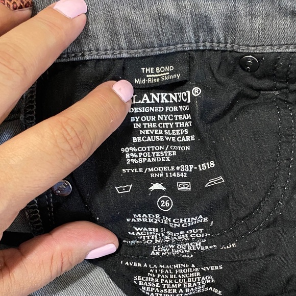 Blank NYC The Bond Mid Rise Skinny Jeans - Picture 5 of 8